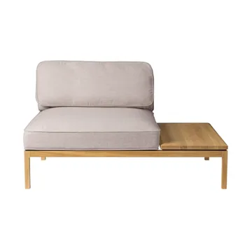 L37 7-9-13 sofa module, table right-hand 130 cm - Stone-lacquered oak - FDB Møbler