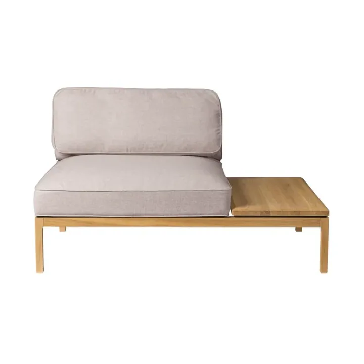 L37 7-9-13 sofa module, table right-hand 130 cm - Stone-lacquered oak - FDB Møbler
