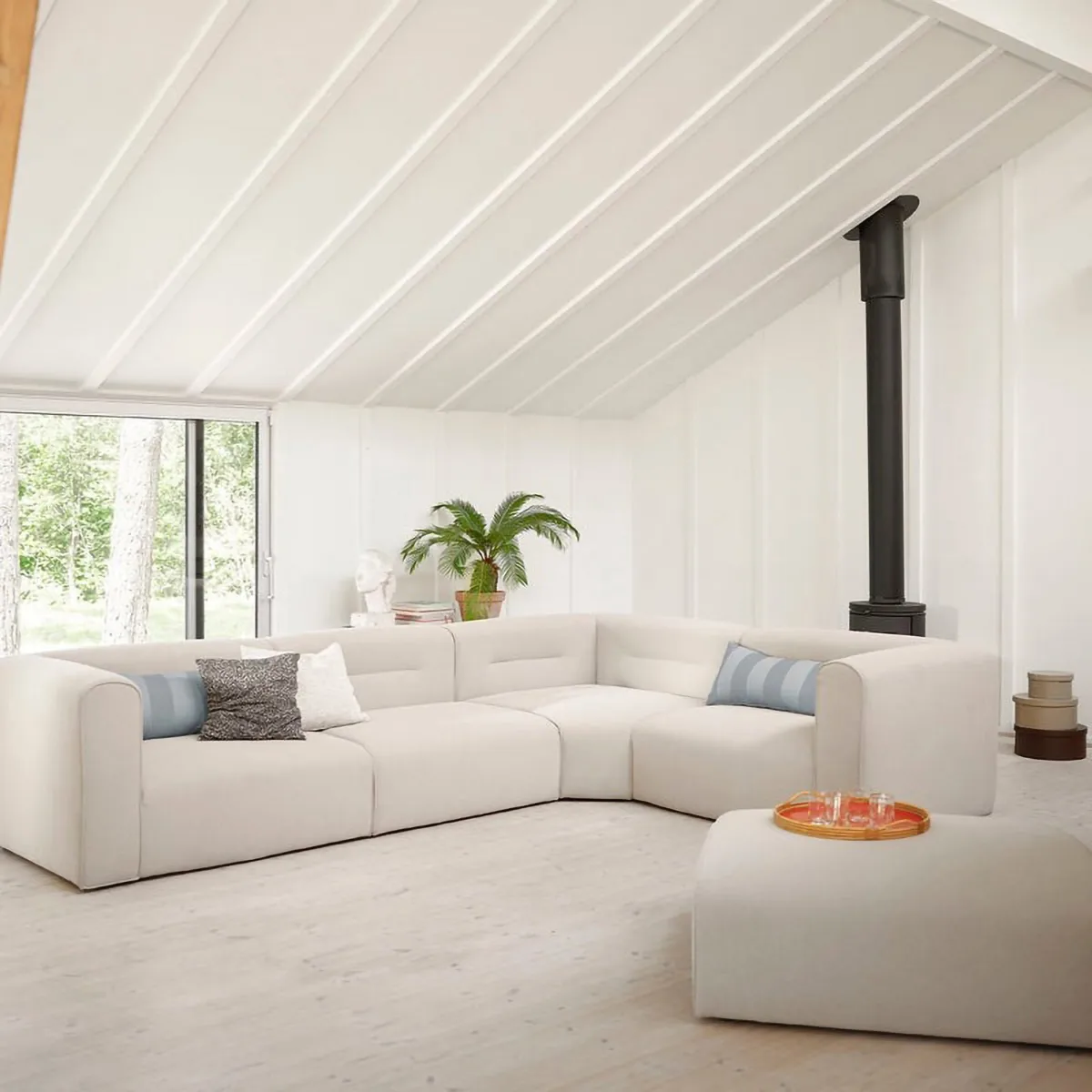 L44 Mols sofa module, corner section, Beige FDB Møbler