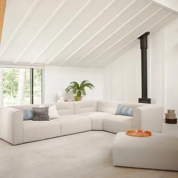 L44 Mols sofa module, corner section - Beige - FDB Møbler