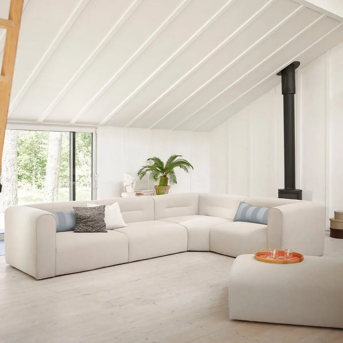 L44 Mols sofa module, left-hand, Beige FDB Møbler