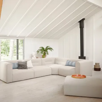 L44 Mols sofa module, right-hand - Beige - FDB Møbler