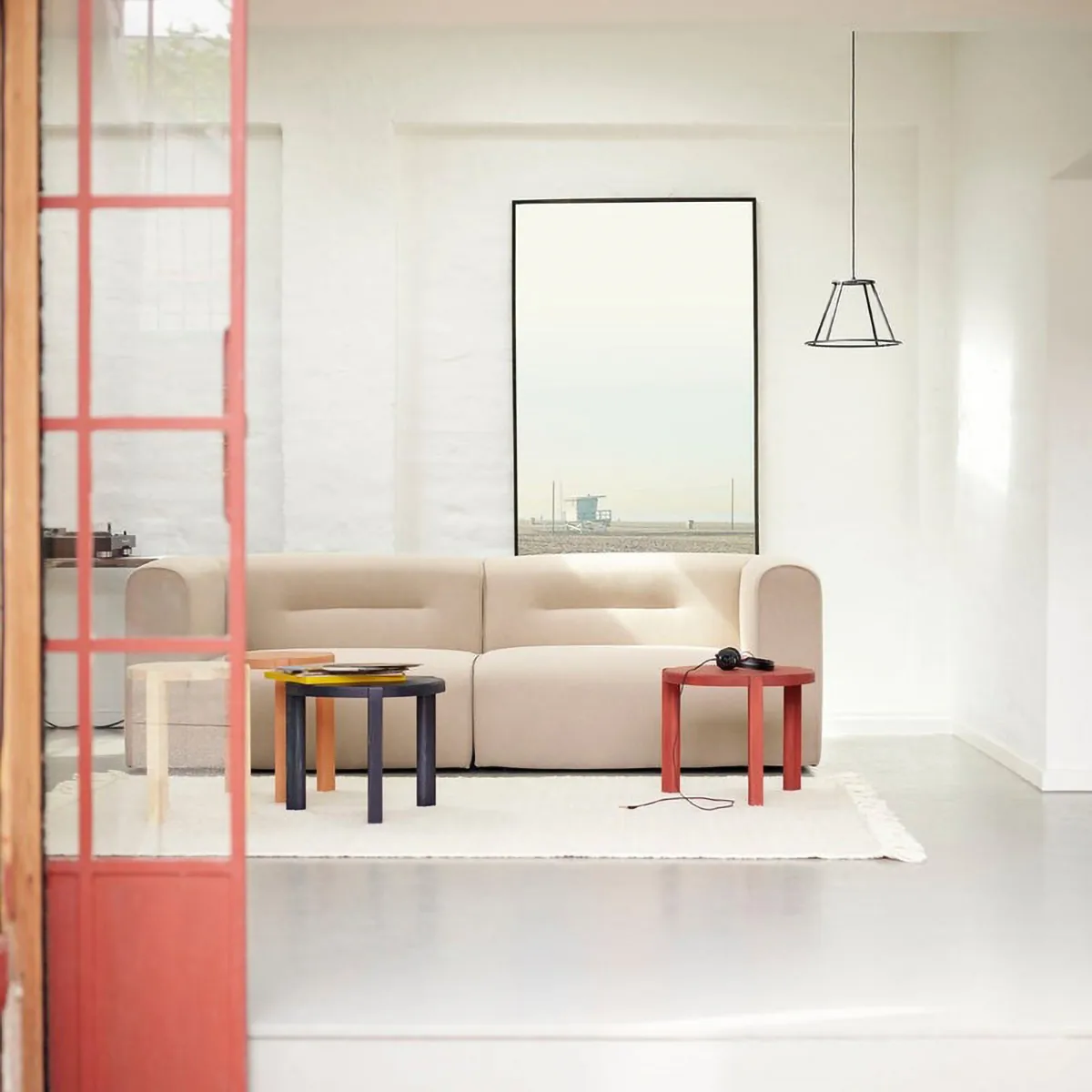 L44 Mols sofa module, right-hand, Beige FDB Møbler