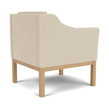 L46 MK155 armchair - Lacquered oak–beige fabric - FDB Møbler