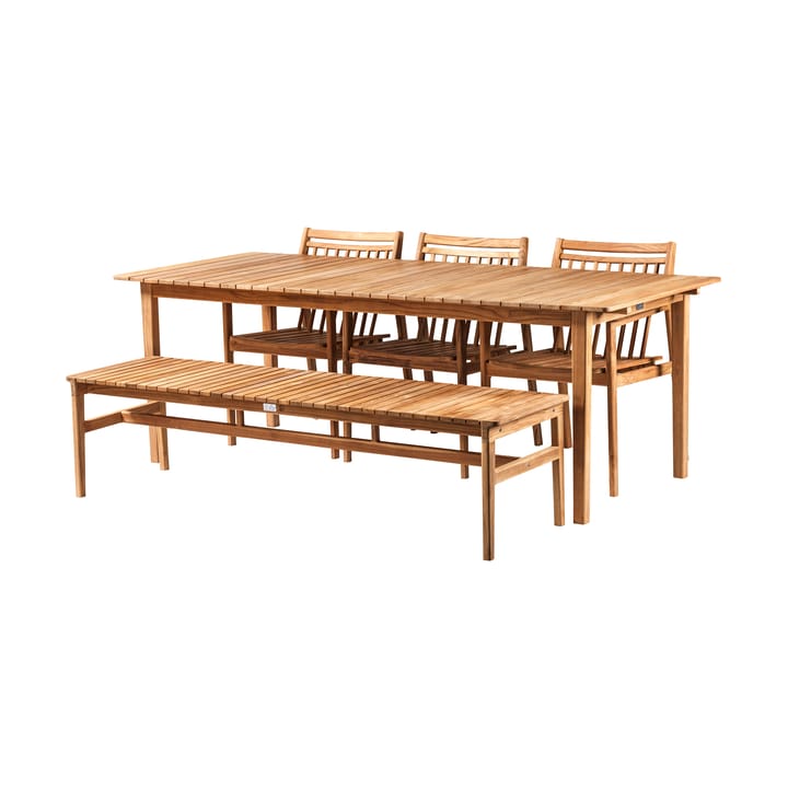 M10 Sammen 3-seater bench, Teak-nature oiled FDB Møbler