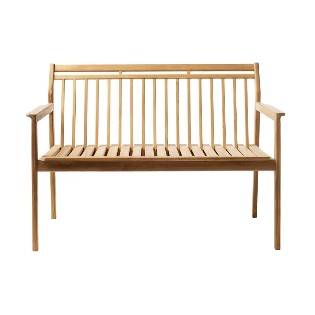 FDB Mobler M12 Sammen 2-seater bench Teak-non treated