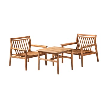 M19 Sammen lounge table 61.5x47.7 cm - Teak-nature oiled - FDB Møbler