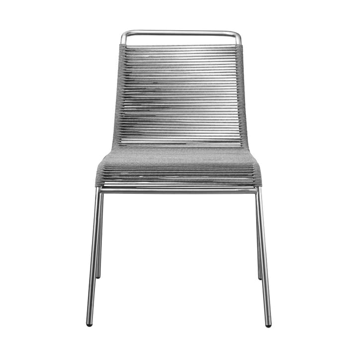 M20 Teglgård Cord Chair - Light grey mixed-stainless steel - FDB Møbler