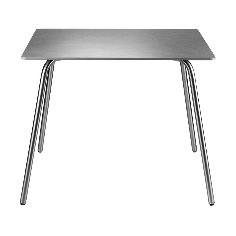FDB Mobler M21 Teglgård garden table 90x90 cm Stone-stainless steel