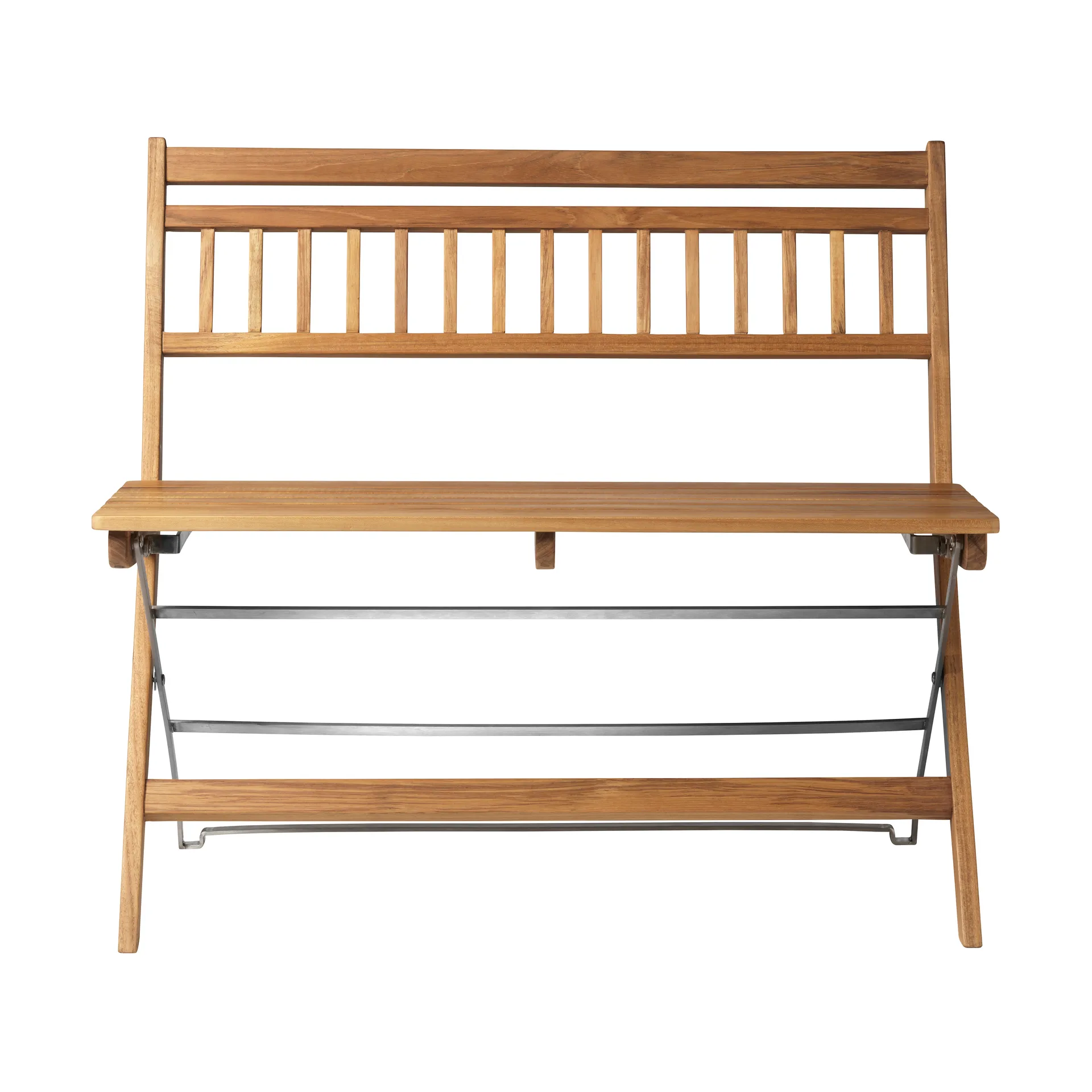 M24 Lilleø balcony bench, Teak-stainless steel FDB Møbler