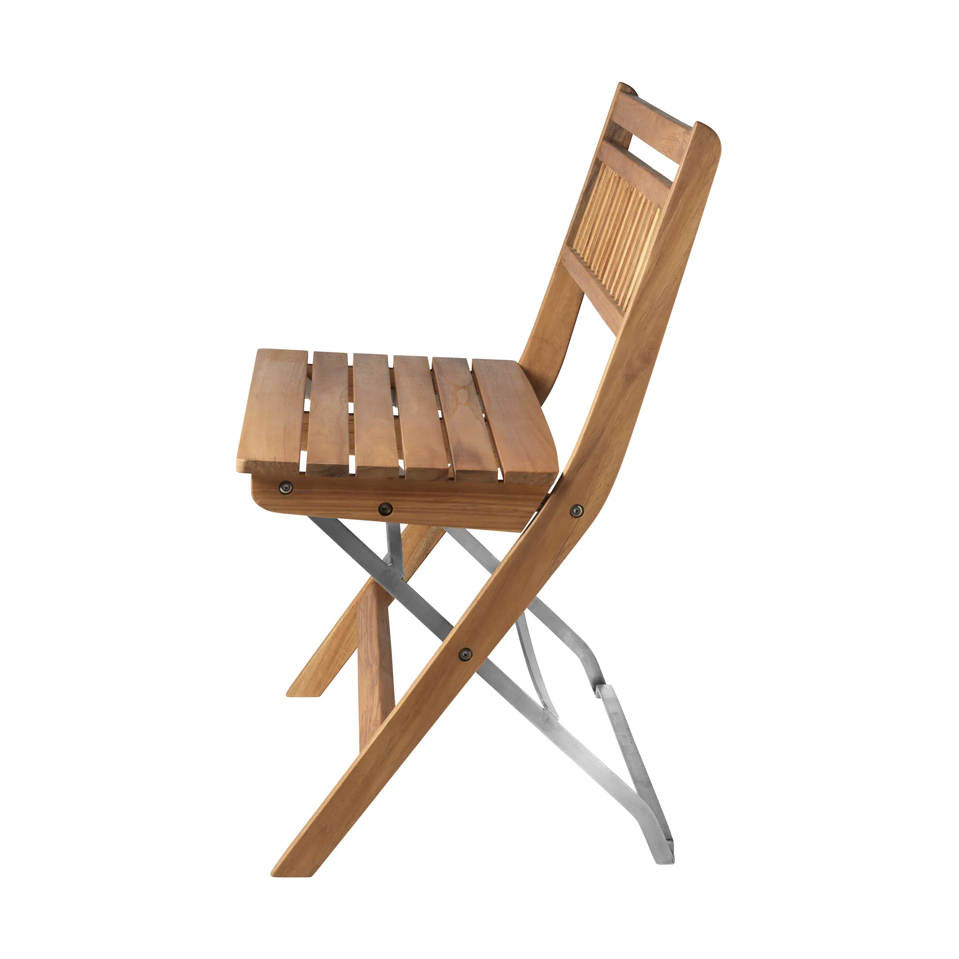 M24 Lilleø balcony bench, Teak-stainless steel FDB Møbler