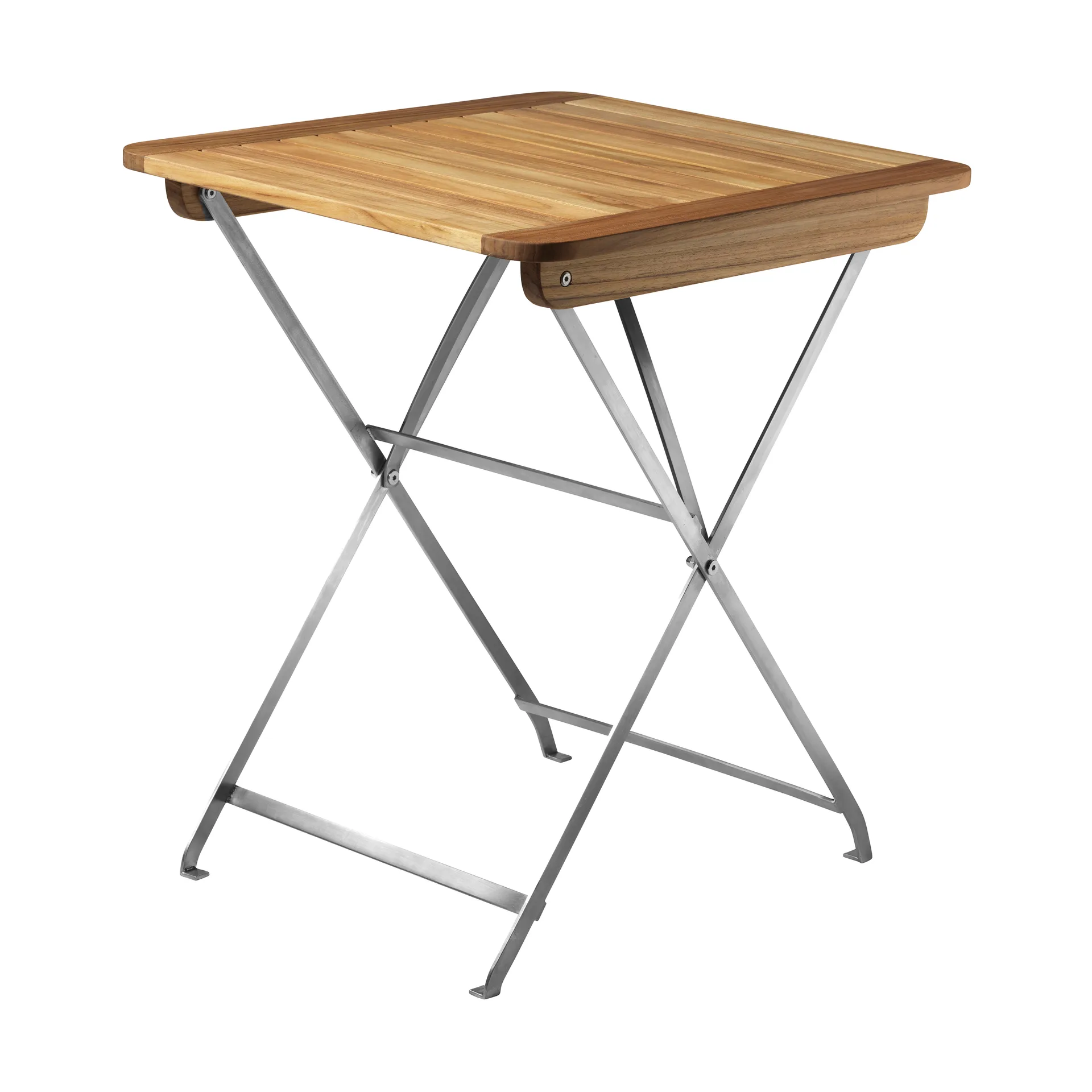 M26 Lilleø balcony table, Teak-stainless steel FDB Møbler