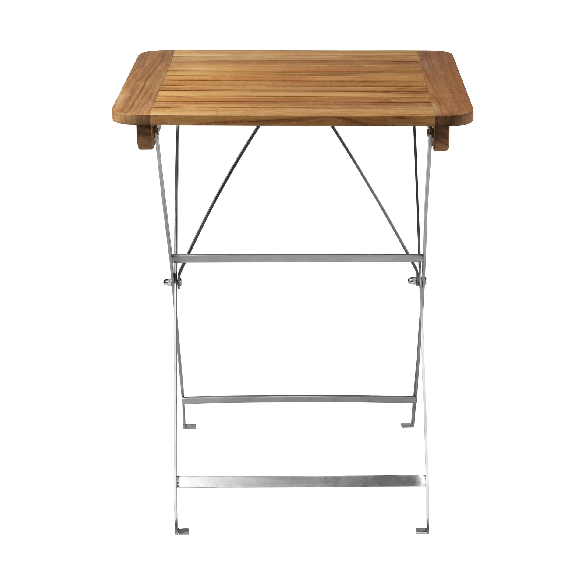 M26 Lilleø balcony table, Teak-stainless steel FDB Møbler