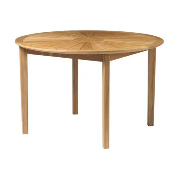 M27 Sammen round garden table Ø120 cm - Teak solid oiled - FDB Møbler