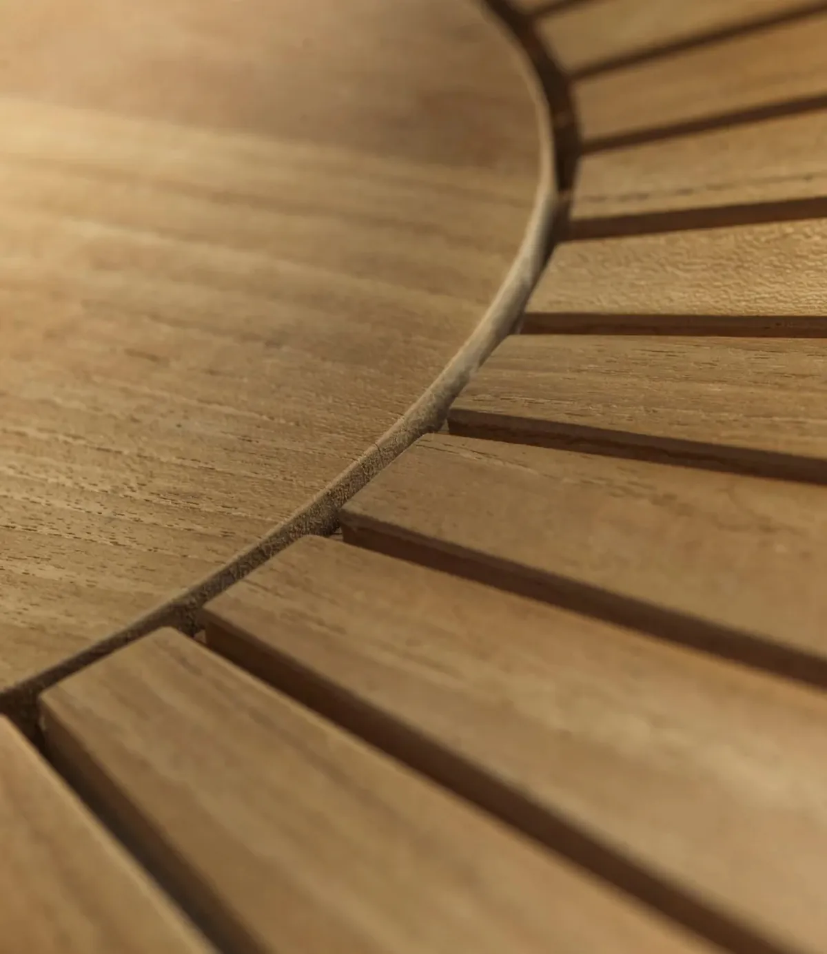 M27 Sammen round garden table Ø120 cm, Teak solid oiled FDB Møbler