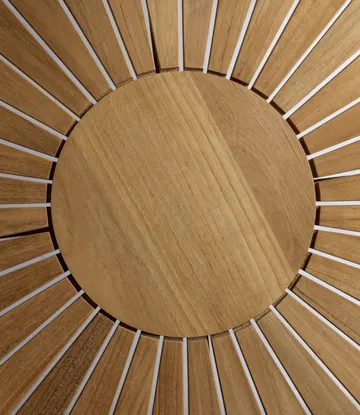 M27 Sammen round garden table Ø120 cm - Teak solid oiled - FDB Møbler