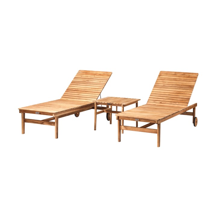 M8 Sammen sun lounger, Teak-nature oiled FDB Møbler