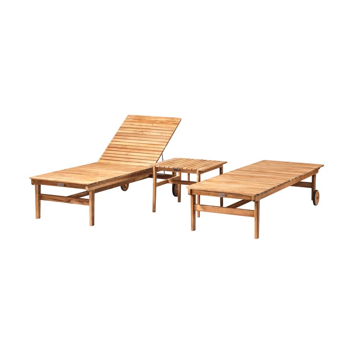 M8 Sammen sun lounger, Teak-nature oiled FDB Møbler
