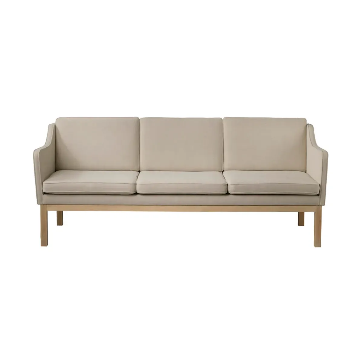 MK46 Mogens Koch 3-seater sofa, Lacquered oak-beige 90 FDB Møbler