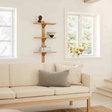 MK46 Mogens Koch 3-seater sofa - Lacquered oak-beige 90 - FDB Møbler