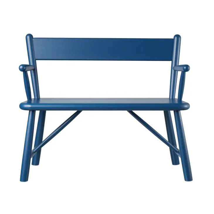 FDB Mobler P11 children's bench Beech blue painted | Scandinavian Design | Benches | Blue