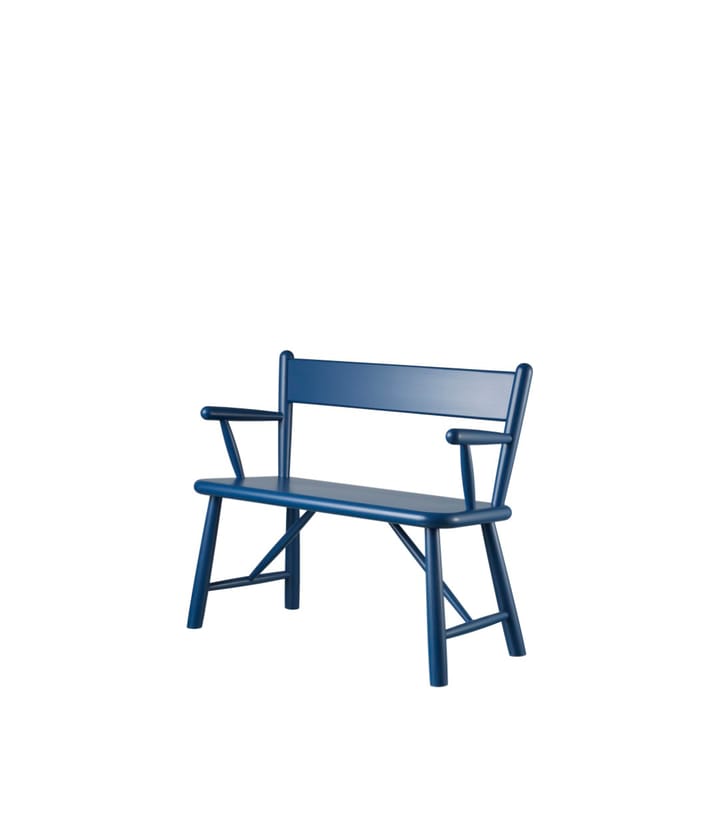 P11 children's bench, Beech blue painted FDB Møbler