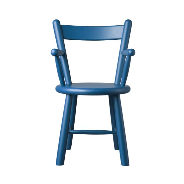 P9 children's chair - Beech blue painted - FDB Møbler