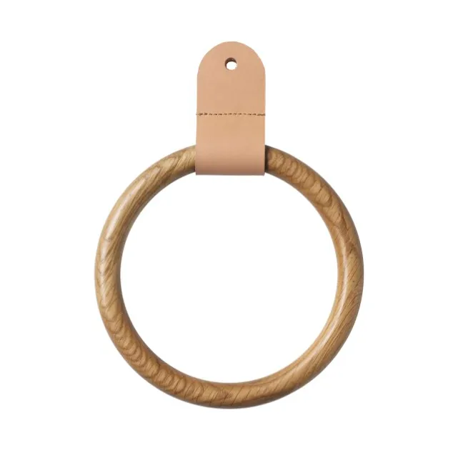 FDB Møbler Q4 Allé Scarf ring Oak nature lacquered | Scandinavian Design | Clothes hooks & hangers | Brown