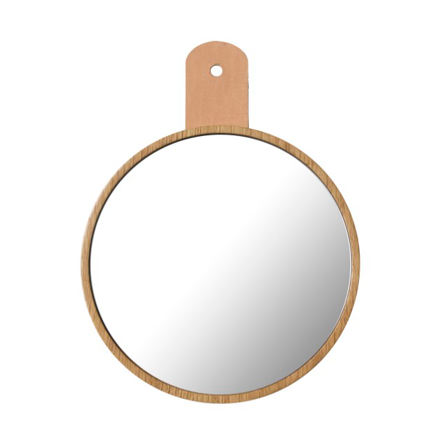 FDB Møbler Q5 Allé mirror to hook Oak nature lacquered