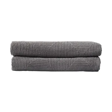 R33 Kirkeby bath towel 2-pack - Granite gray - FDB Møbler