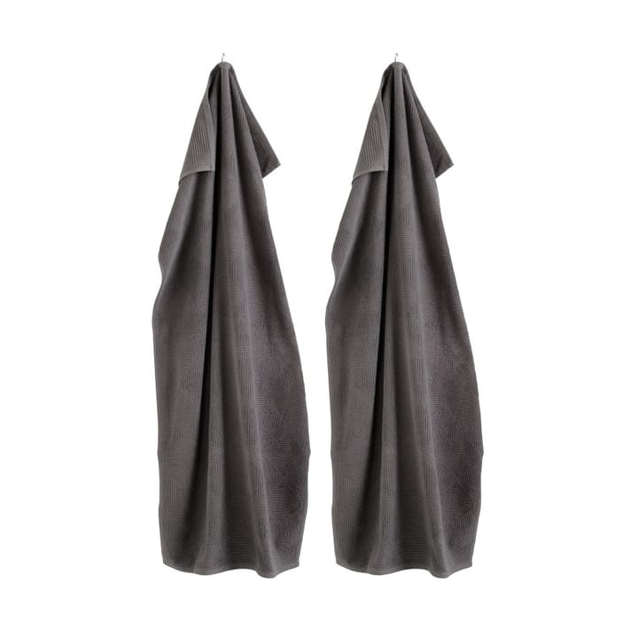 R33 Kirkeby bath towel 2-pack, Granite gray FDB Møbler