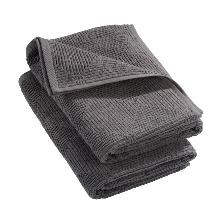 R33 Kirkeby bath towel 2-pack, Granite gray FDB Møbler