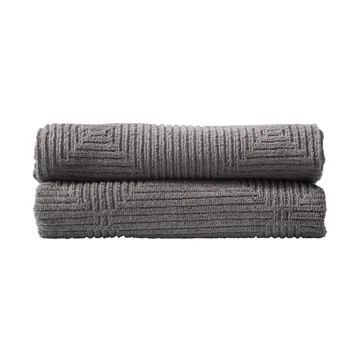 R33 Kirkeby towel 2-pack - Granite gray - FDB Møbler