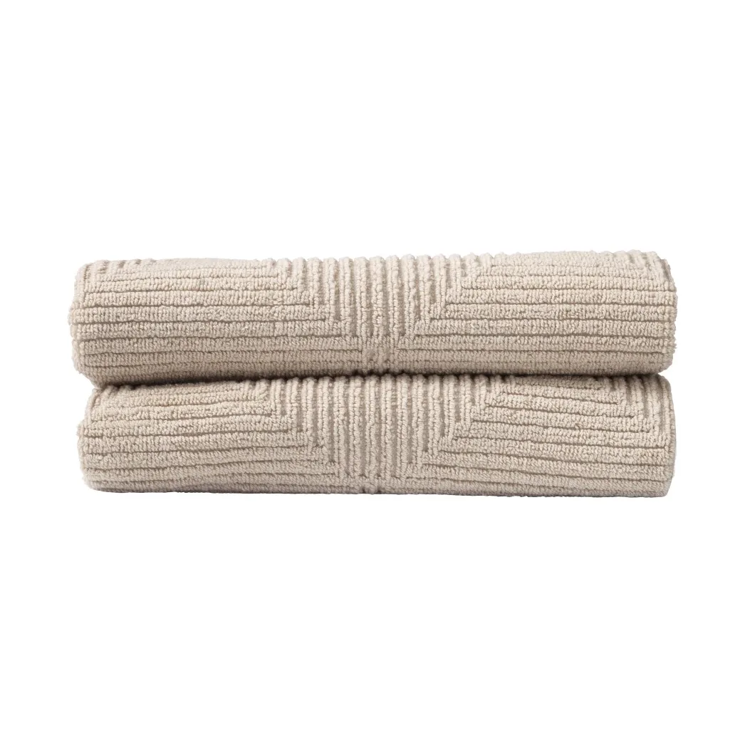 R33 Kirkeby towel 2-pack, Rainy day FDB Møbler