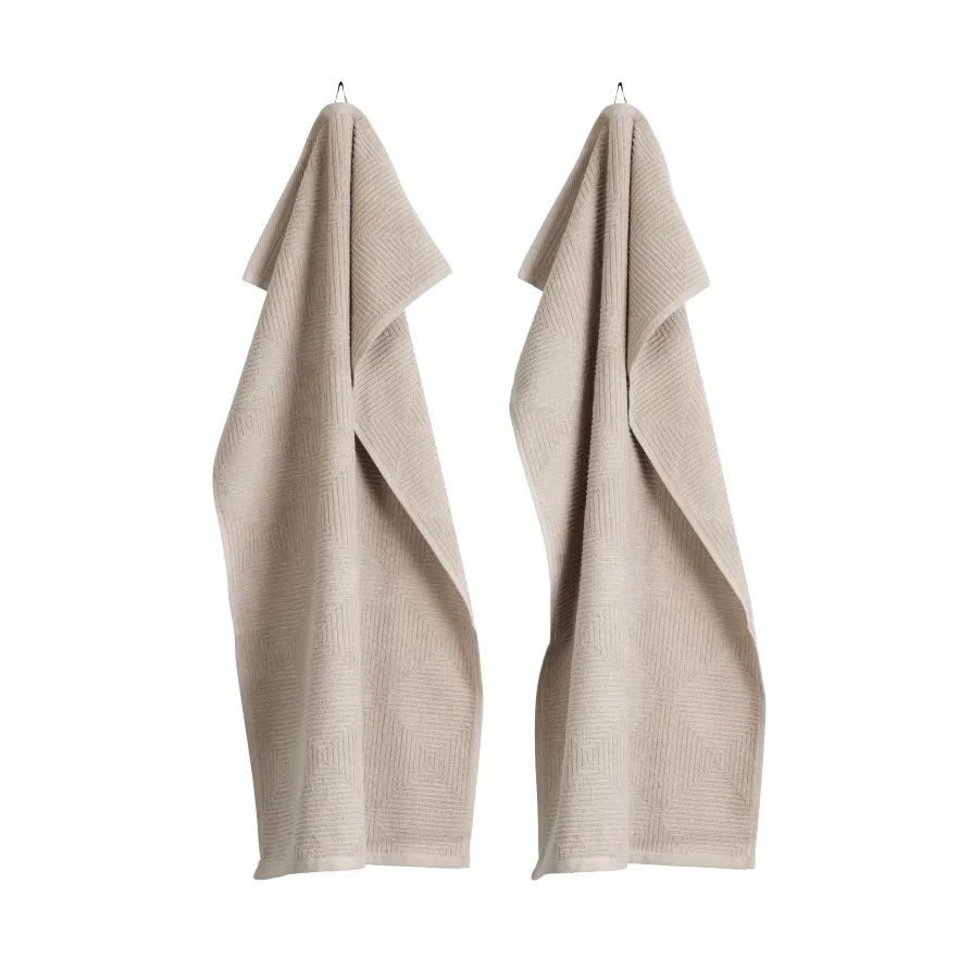 R33 Kirkeby towel 2-pack, Rainy day FDB Møbler