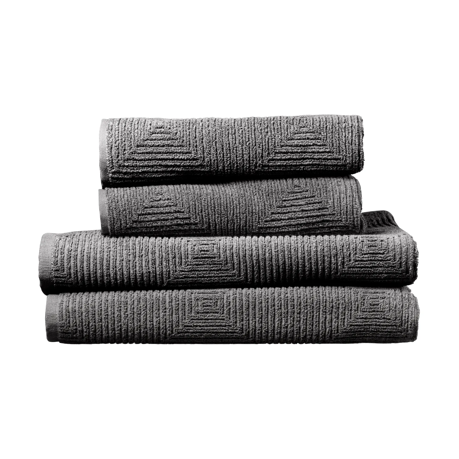 R33 Kirkeby towel set 4 pieces, Granite gray FDB Møbler