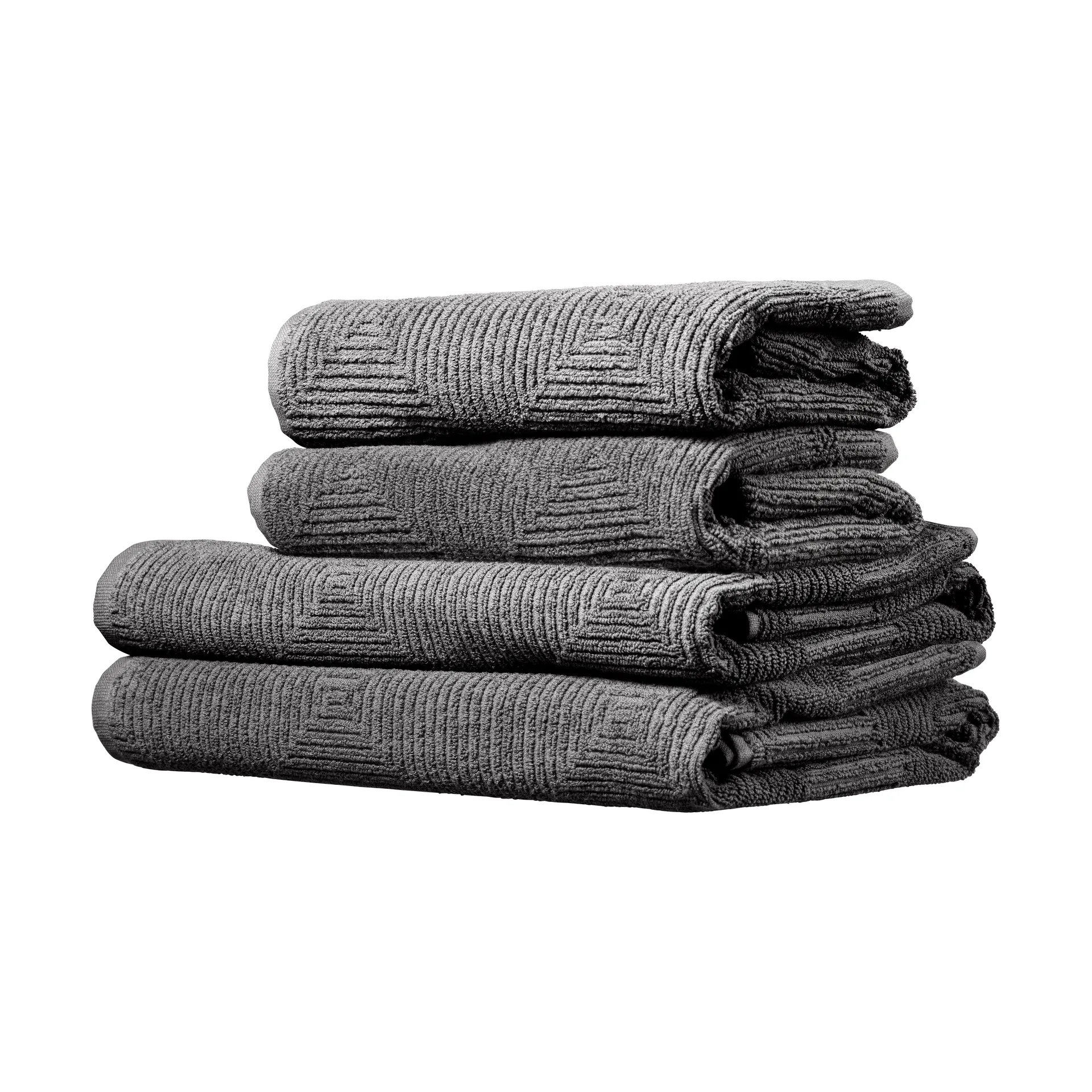 R33 Kirkeby towel set 4 pieces, Granite gray FDB Møbler