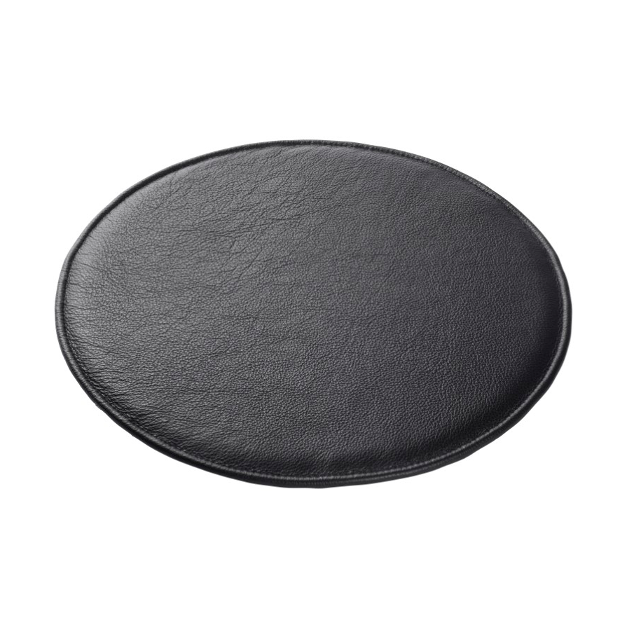 FDB Møbler R5 Nøje J18 seat cushion Black leather | Scandinavian Design | Seat cushions & pads | Black