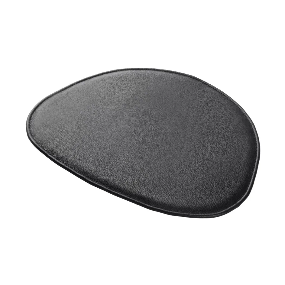 FDB Møbler R5 Nøje J45 seat cushion Black leather | Scandinavian Design | Seat cushions & pads | Black