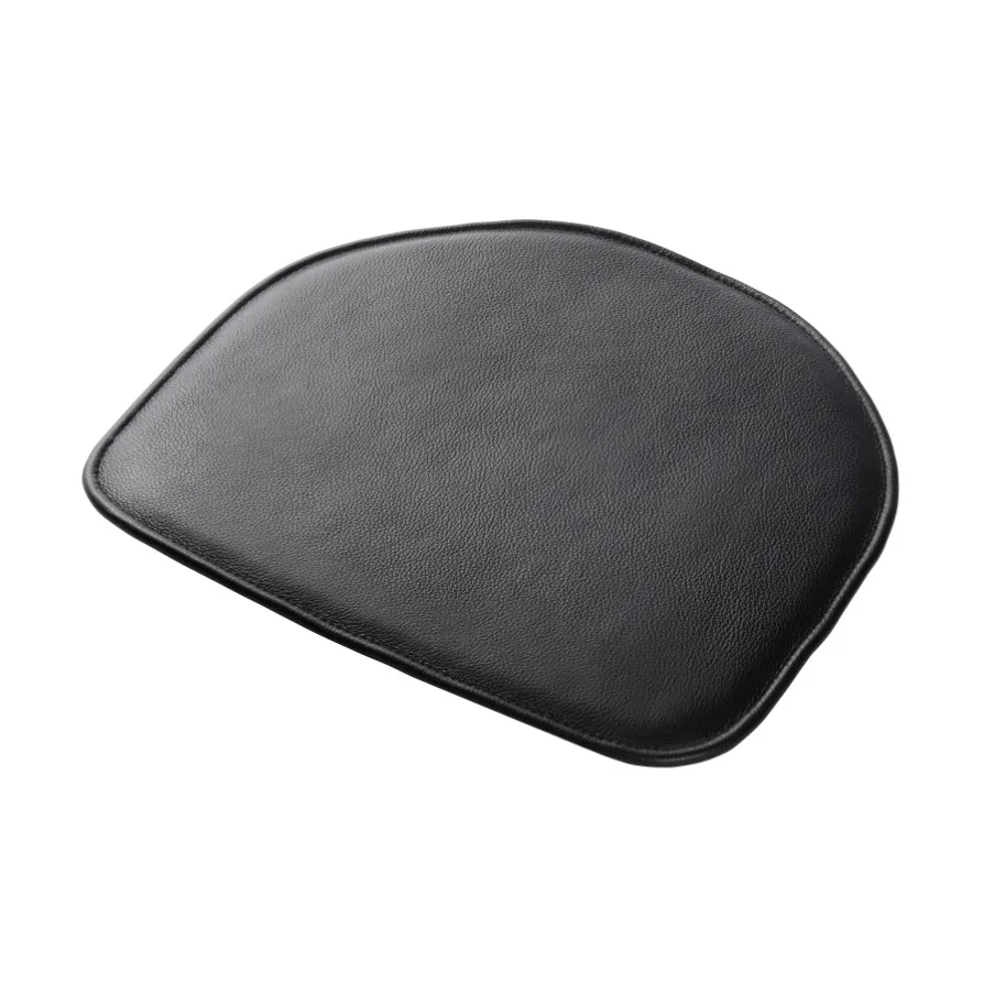 R5 Nøje J46 seat cushion, Black leather FDB Møbler