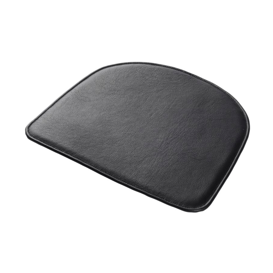 FDB Mobler R5 Noje J48 seat cushion Black leather | Scandinavian Design | Seat cushions & pads | Black