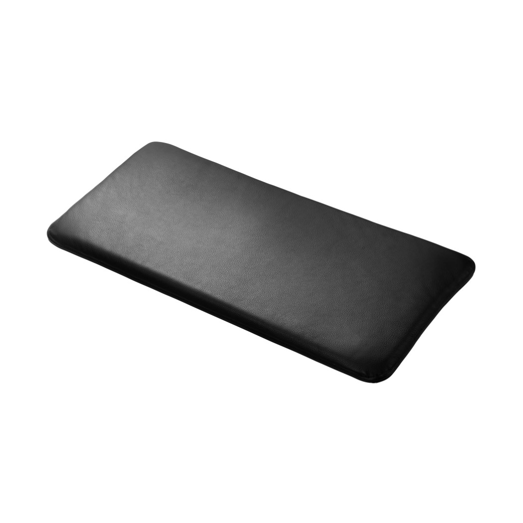 FDB Mobler R6 Radius seat cushion 33x65 cm Black leather