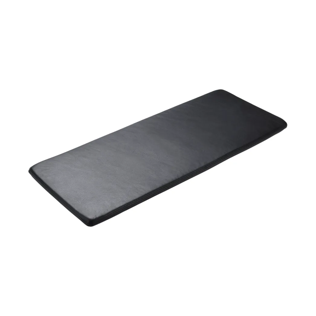R6 Radius seat cushion 45x109 cm, Black leather FDB Møbler