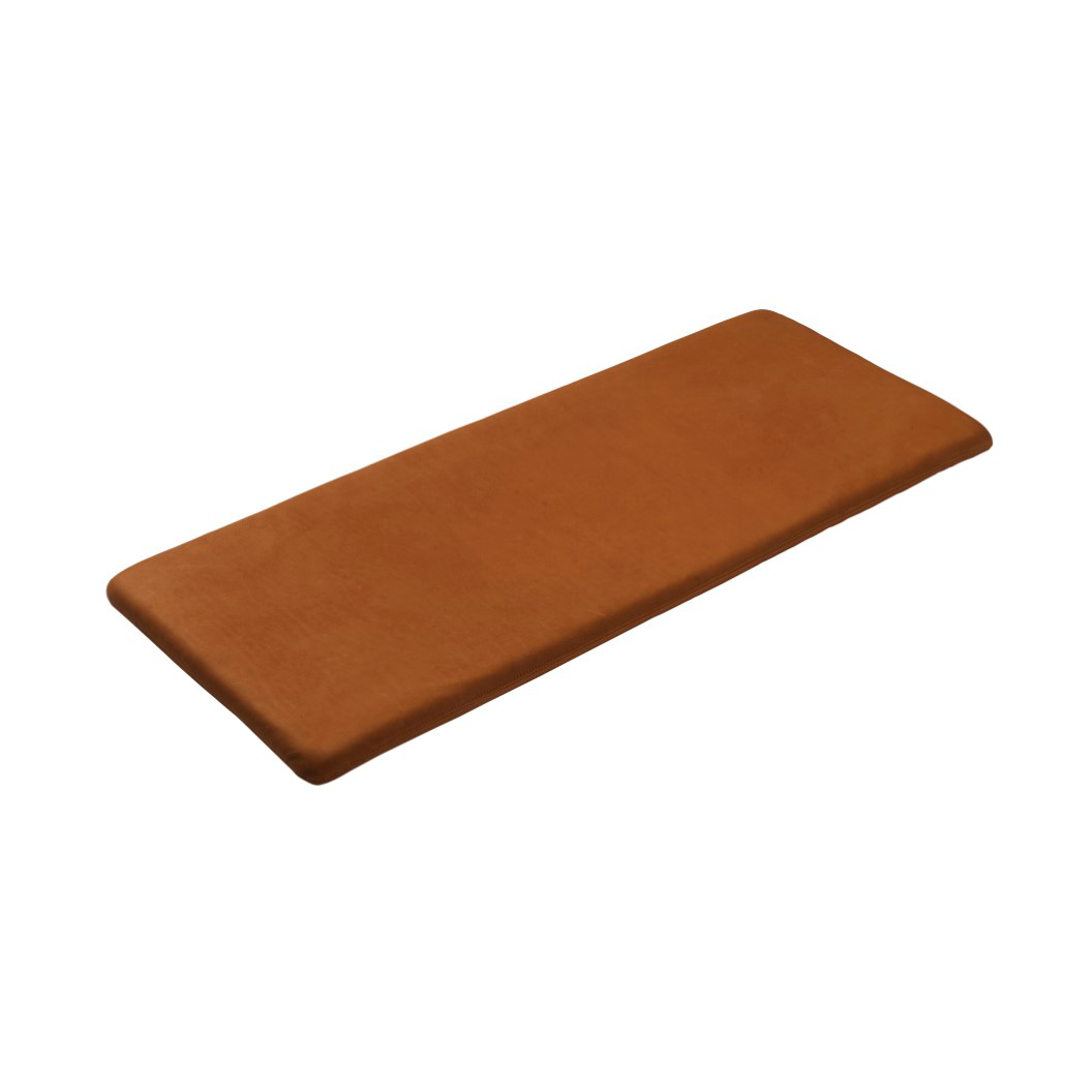 FDB Mobler R6 Radius seat cushion 45x109 cm Cognac leather