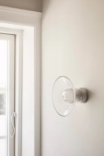 U12 Sletterhage wall lamp - Aluminium-opal glass, fixed installation - FDB Møbler