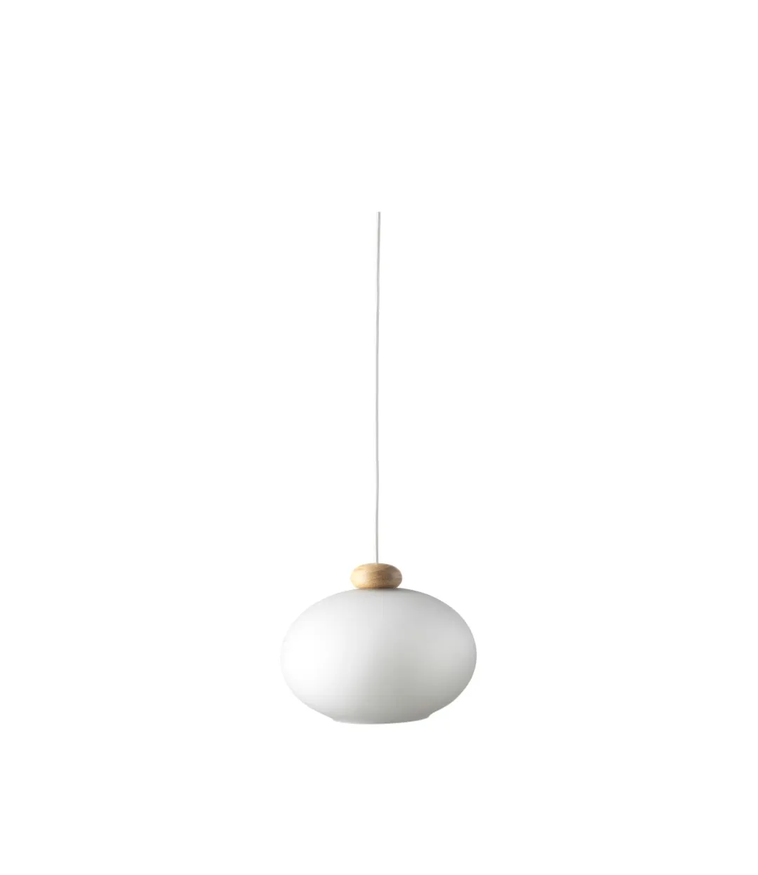 U2 Hiti pendant lamp, Opal-oak nature lacquered FDB Møbler