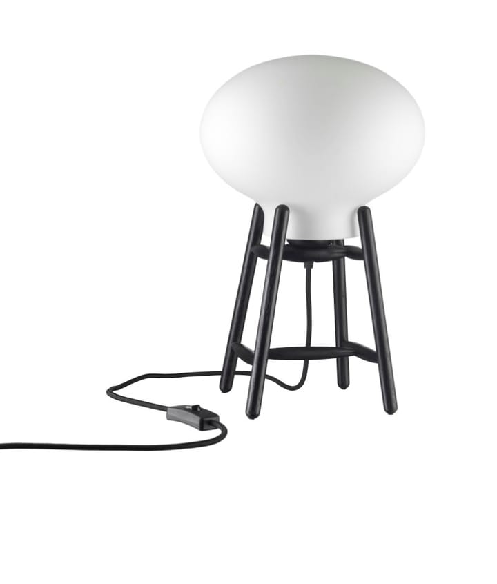 U4 Hiti table lamp - Opal-oak black painted - FDB Møbler