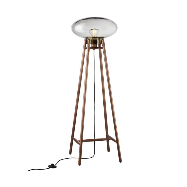 U5 Hiti floor lamp - Smokey grey-walnut nature lacquered - FDB Møbler