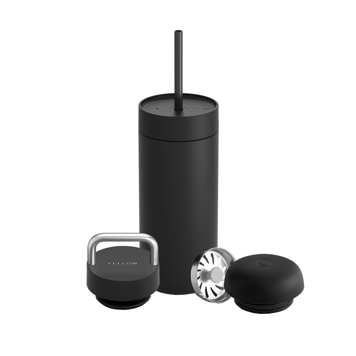 Fellow Carter Move thermos mug 3-in-1 lid set Matte black