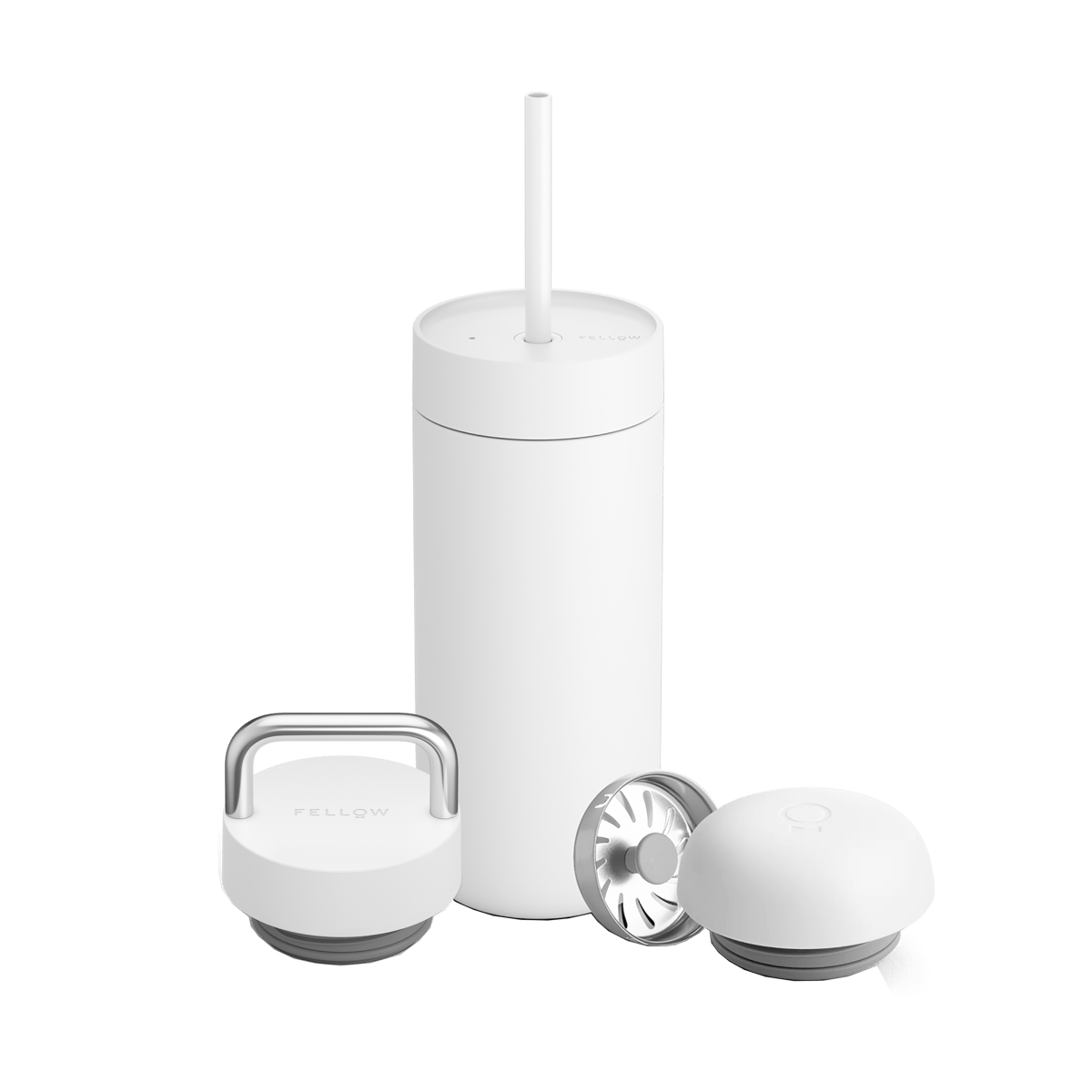 Fellow Carter Move thermos mug 3-in-1 lid set Matte white